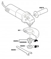 Bosch 0 601 378 703 Gws 850 Ce Angle Grinder 230 V / Eu Spare Parts